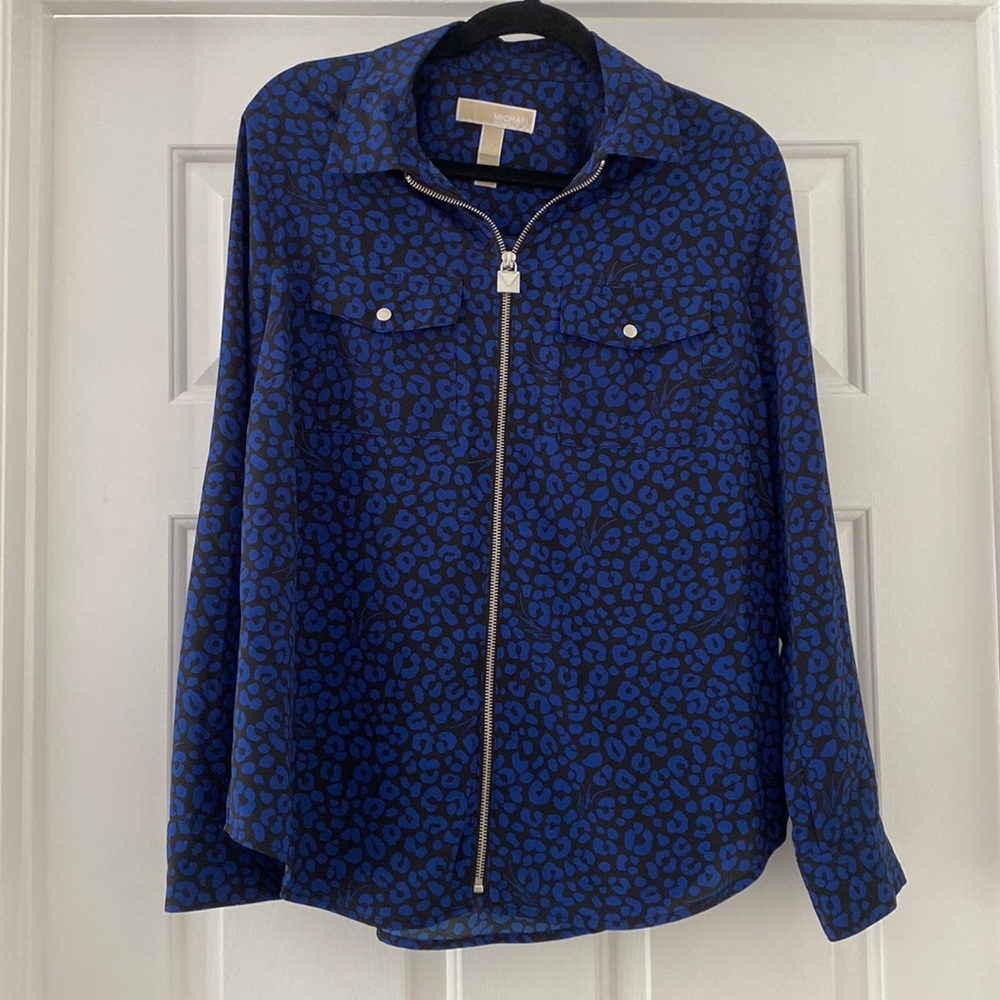 Micheal Kors Animal Print Blouse